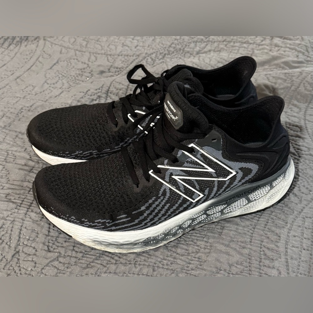 New Balance Black and White Athletic Sneakers